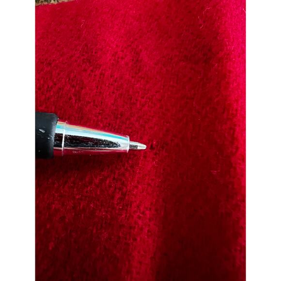 Vintage Requirements red wool maxi skirt a-line academia preppy Holiday party 14 - Picture 12 of 12